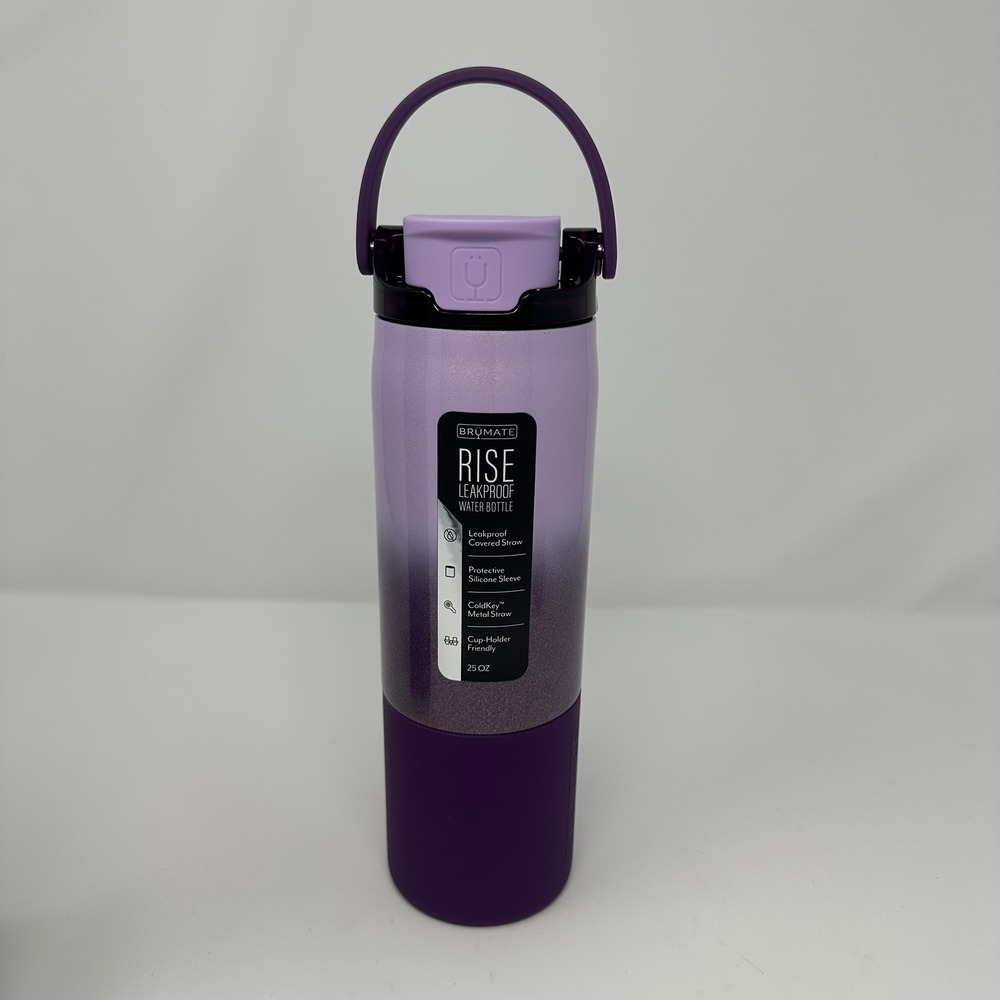 🔥Rare & New 💜 Brumate Violet Crush Glitter 25 Oz Rise Water Bottle SOLD OUT